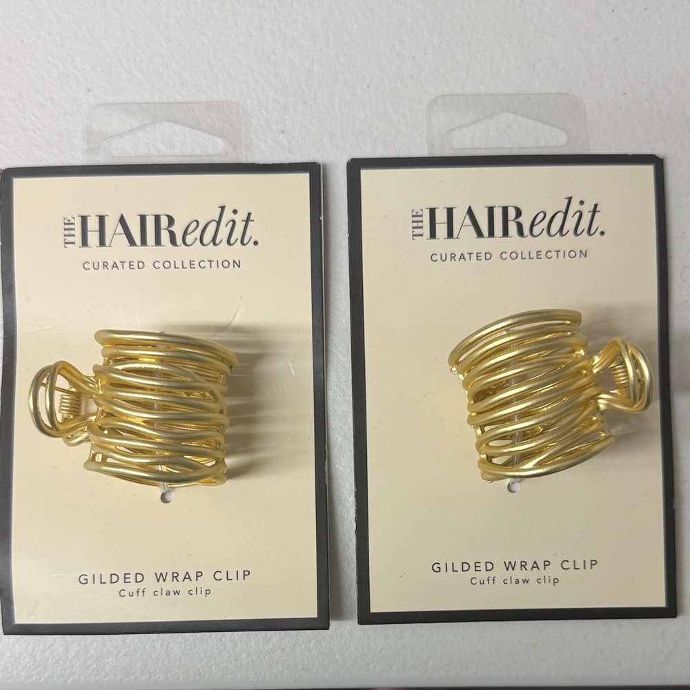 The Hair Edit Gilded Gold Wrap Clip ~ 2 clips